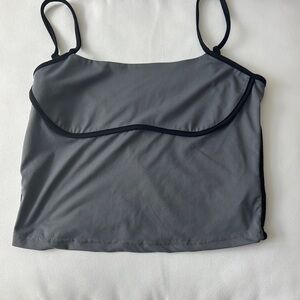 SHEIN Gray Camisole with Black Trim